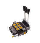 Rozdzielacz hydrauliczny 3-sekcyjny max przepływ 40L (1 sekcja - z zatrzaskiem) Waryński