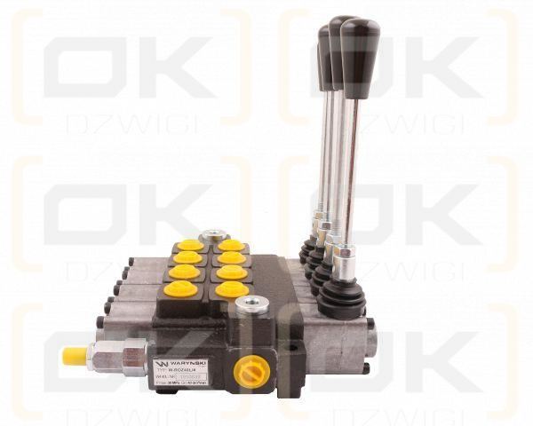 Rozdzielacz hydrauliczny 4-sekcyjny max przepływ 40L Waryński