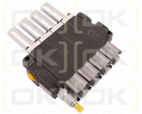 Rozdzielacz hydrauliczny 4-sekcyjny max przepływ 40L sterowany linkami Waryński