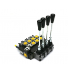 Rozdzielacz hydrauliczny 4-sekcyjny max przepływ 40L (1-sekcja nurnikowa) Waryński