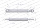 Cylinder hydrauliczny - siłownik jednostronny CJ2F50/40/500 Waryński