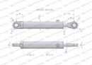 Cylinder hydrauliczny - siłownik dwustronny wspomagania CJF-50/28/200Z (sworzeń 30mm) Bizon Waryński