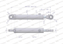 Cylinder hydrauliczny - siłownik dwustronny (7214095071. CJ2F-80/45/200ZN)  cyklop. chwytak Waryński