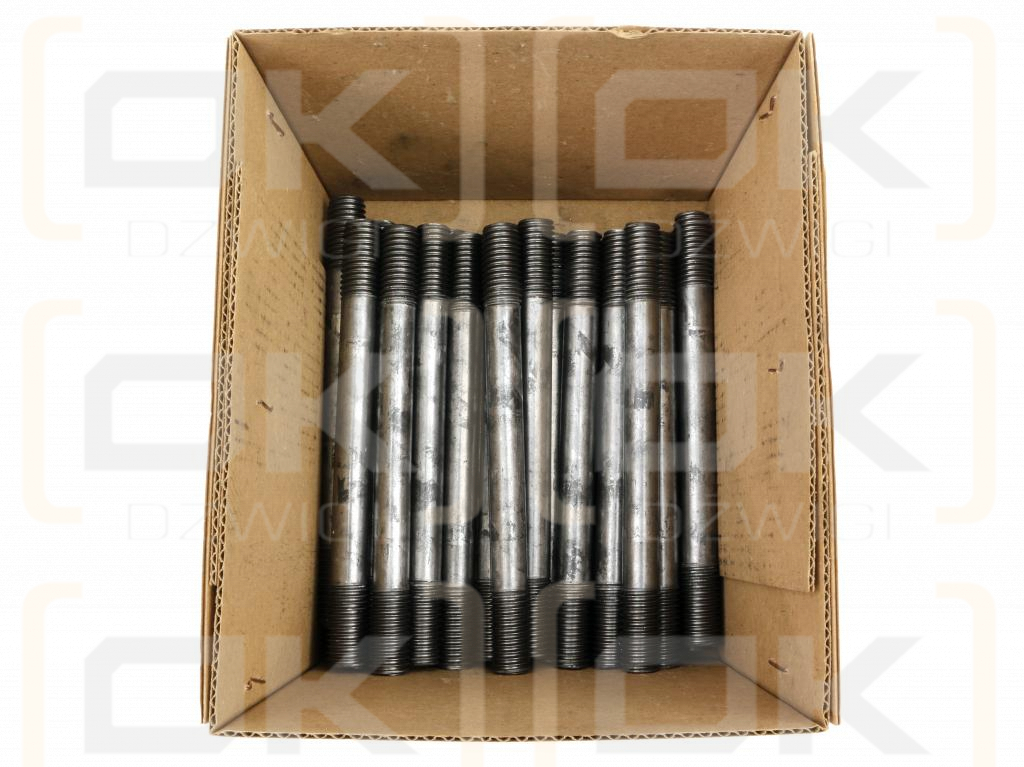 Stud bolt, M12 130mm 20mm thread, (sold in 25), Waryński