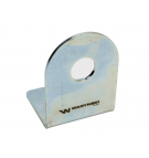 Single bracket (plate) for long quick connectors with locknut M18x1.5 EURO Waryński