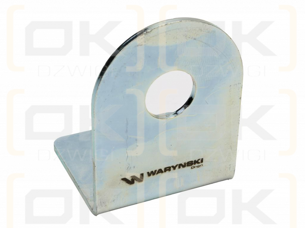 Single bracket (plate) for long quick connectors with locknut M18x1.5 EURO Waryński