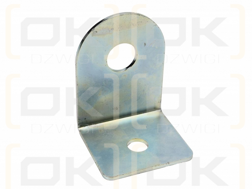 Single bracket (plate) for long quick connectors with locknut M18x1.5 EURO Waryński