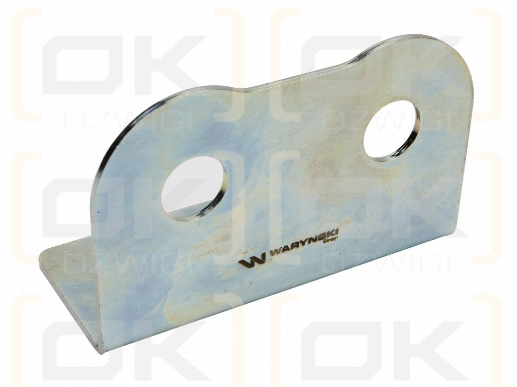 Double bracket (plate) for long quick connectors with locknut M18x1.5 EURO Waryński