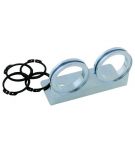 Uchwyt podwójny z pierścieniami segera dla szybkozłączy EURO Push-Pull Waryński