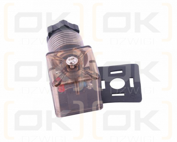 Wtyczka elektryczna W-WTYKVDC 12V 24V (SP666) do zasilania cewek elektromagnetycznych z diodą i uszczelką Waryński