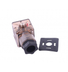 Wtyczka elektryczna W-WTYKVDC 12V 24V (SP666) do zasilania cewek elektromagnetycznych z diodą i uszczelką Waryński