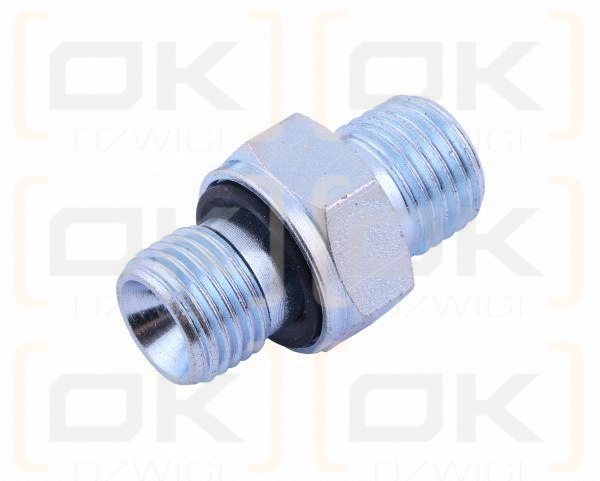 Złącze hydrauliczne proste BB (przyłączka) M12x1.5 (06L) x M12x1.5 (06L) z uszczelnieniem XG-06L M12x1.5 ED (RM-XG06L) Waryński ( sprzedawane po 10 )