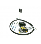 Zestaw: Rozdzielacz 2-sek. + Dźwignie do sterowania + Szpilki łączeniowe + Elementy złączne + Linki na widełki 1500mm Waryński