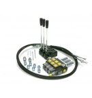 Zestaw: Rozdzielacz 3-sek. + Dźwignie do sterowania + Szpilki łączeniowe + Elementy złączne + Linki na widełki 1500mm Waryński