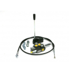 Zestaw: Rozdzielacz 1-sek. + Dźwignia do sterowania + Elementy złączne + Linka na widełki 2000mm Waryński