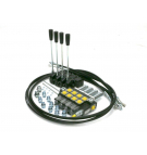 Zestaw: Rozdzielacz 4-sek. + Dźwignie do sterowania + Szpilki łączeniowe + Elementy złączne + Linki na widełki 2000mm Waryński