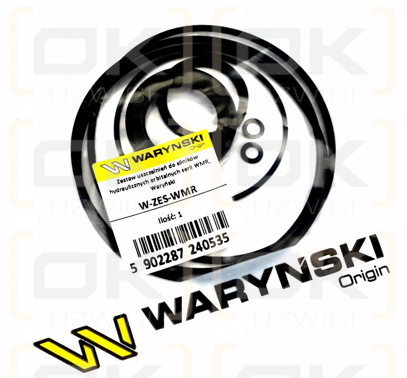 Zestaw uszczelnień do silników hydraulicznych orbitalnych serii WMR, Waryński