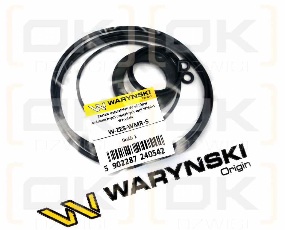 Zestaw uszczelnień do silników hydraulicznych orbitalnych serii WMR-S, Waryński