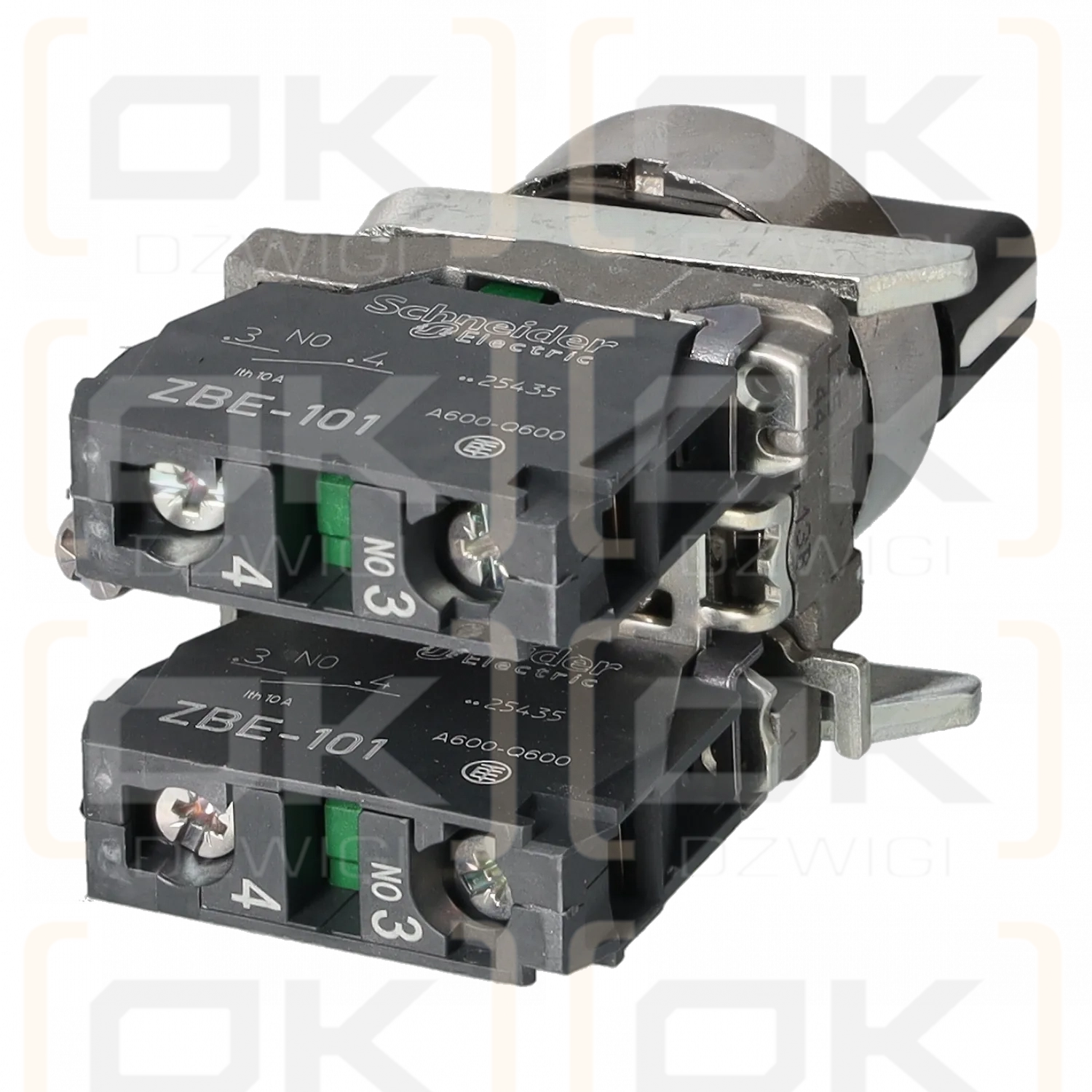 3-position switch 22mm black 2Z with spring return