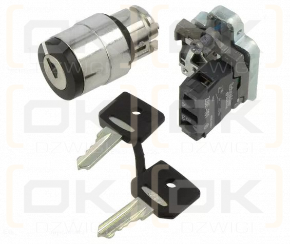 Harmony XB4 2-Position Switch, Black, Metal