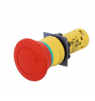 Предохранительная кнопка 22 мм 1Z 1R IP65, поворотная