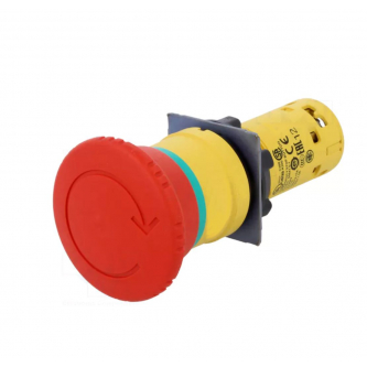 Предохранительная кнопка 22 мм 1Z 1R IP65, поворотная