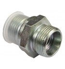 Przyłącze hydrauliczne proste BB M22x1,5-G1/2-ED z uszcz. (G1/2X22) CAST