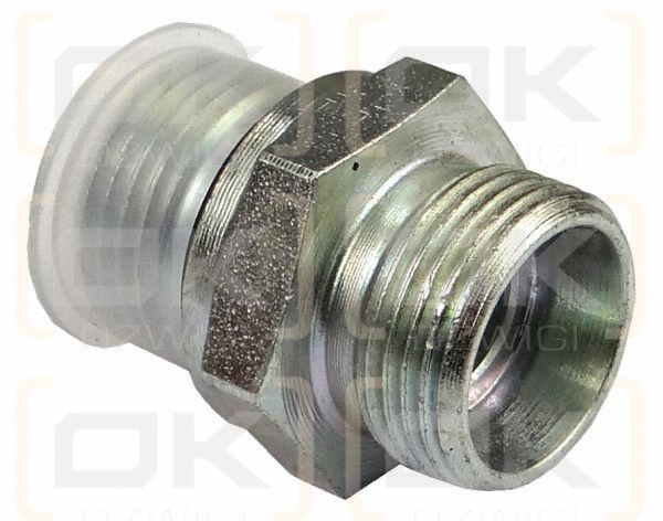 Przyłącze hydrauliczne proste BB M22x1,5-G1/2-ED z uszcz. (G1/2X22) CAST