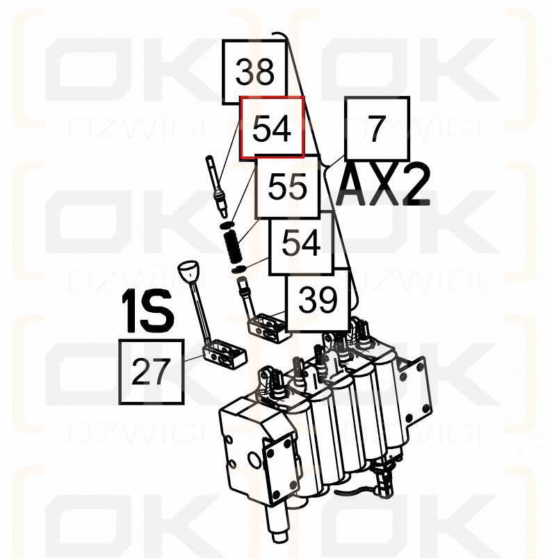 Lever for YBK101 + YBK102