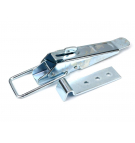 Spinacz, zaczep, zamek burty uniwersalny 310 mm x 30 mm, z zabezpieczeniem, klamra z drutu fi-5mm