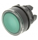 Green button drive with backlight and spring-return