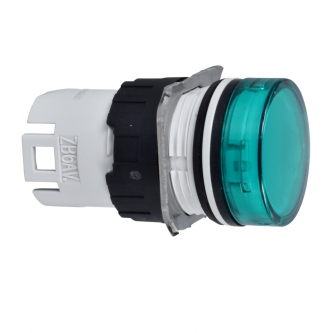 Green LED indicator light; 16mm