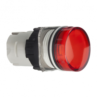 Red LED indicator light; 16mm