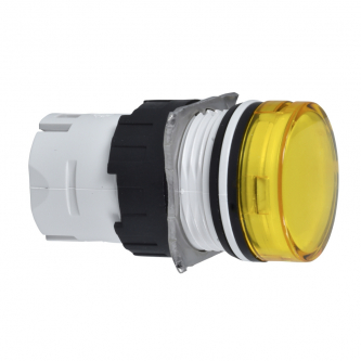 Yellow LED indicator light; 16mm