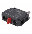 NC auxiliary switch mounted to the rear wall