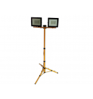 Zestaw statyw podwójny + 2 naświetlacze LED 50W 6000K + puszka z kablem zasilającym