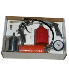 Zestaw pistoletów pneumatycznych, lakierniczych 5 elementów