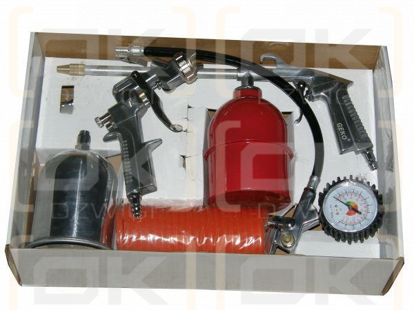 Zestaw pistoletów pneumatycznych, lakierniczych 5 elementów