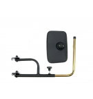 Zestaw lusterko uniwersalne 250 x 165mm + ramię uniwersalne z regulowanym wysięgnikiem 480 mm do 710 mm pasujące na prawą i lewą stronę kabiny