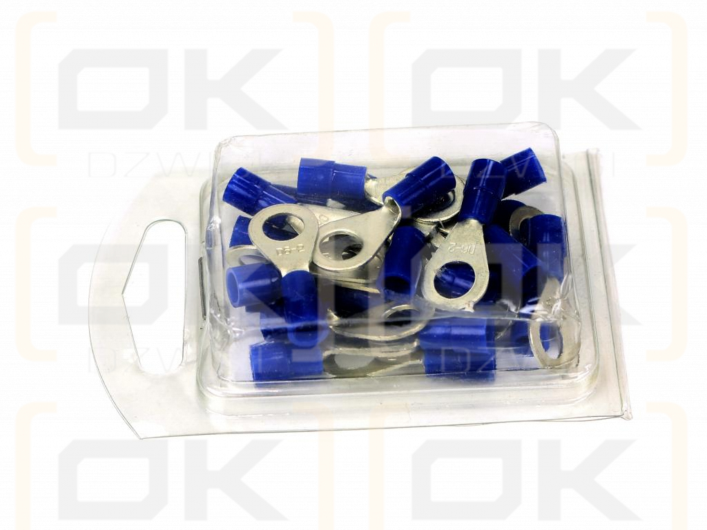 Końcówki oczkowe izolowane 2.5/M6 (opak. 25 szt)