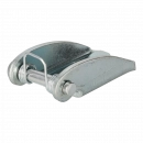 Un pestillo para un gancho giratorio de 13-8 mm