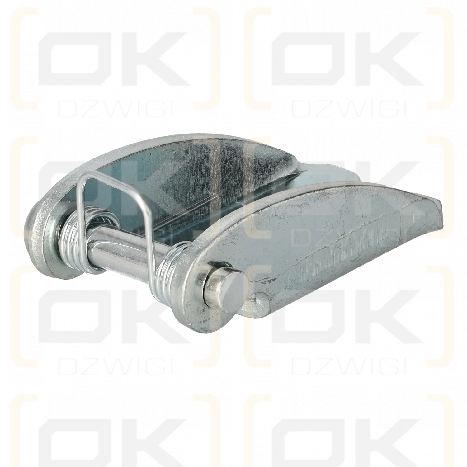 Un pestillo para un gancho giratorio de 13-8 mm