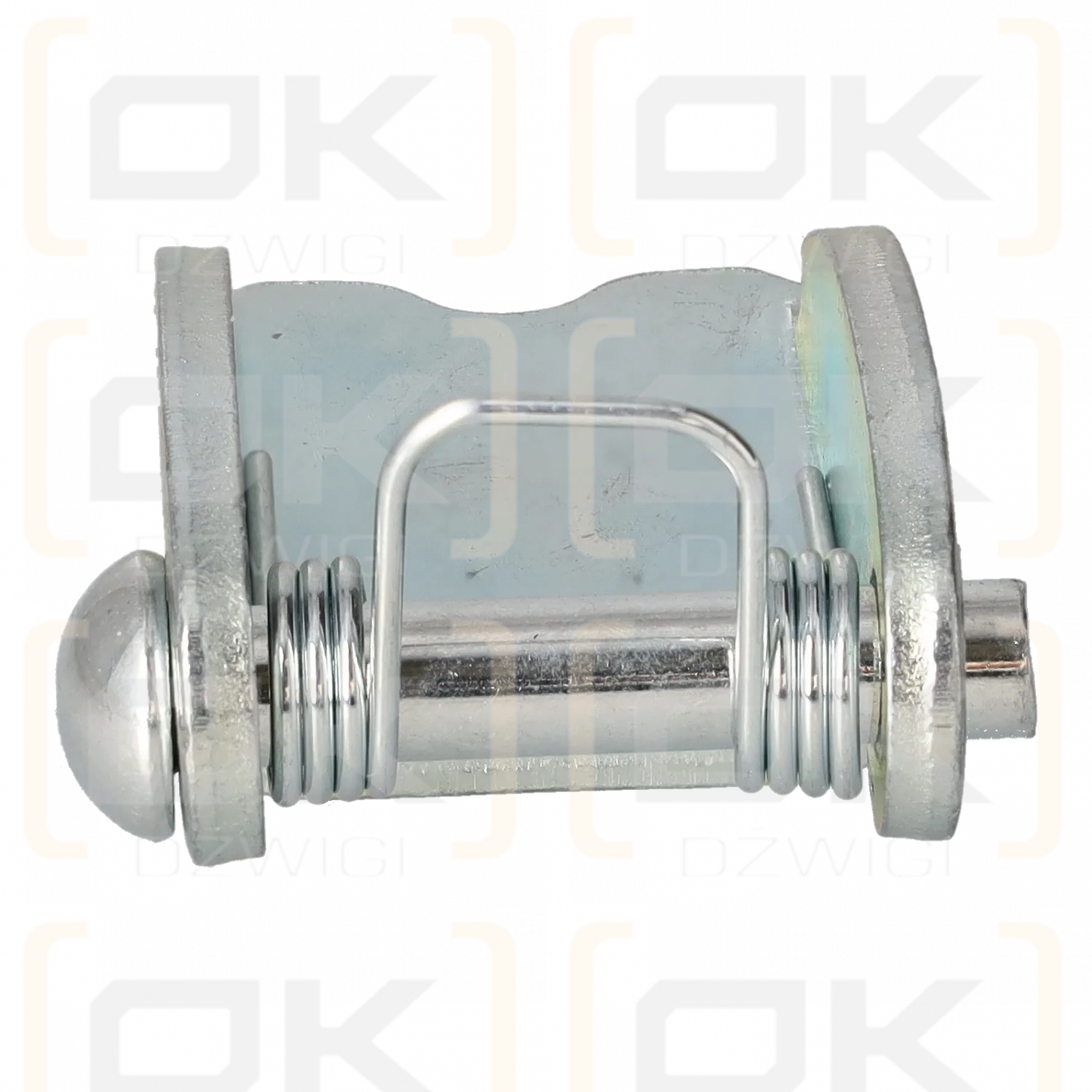 Un pestillo para un gancho giratorio de 13-8 mm