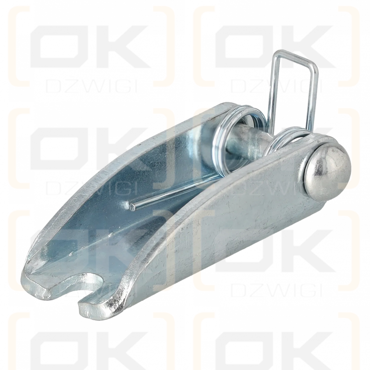 Un trinquete para un gancho giratorio de 8-8 mm