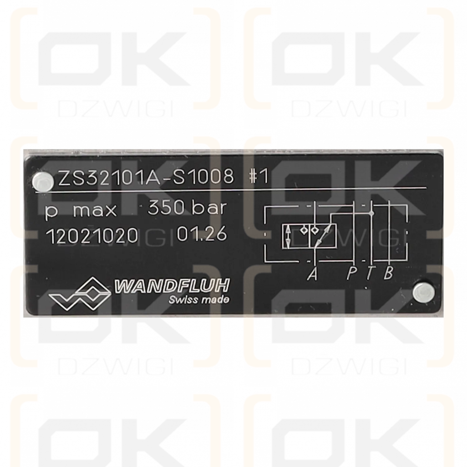 Wandfluh ZS32101A-S1008 NG10 ISO valve block