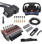 Funksteuerungs-Set mit Hydraulikverteiler G2B Mini + RSQ246 JPT 2-2-2 24VDC