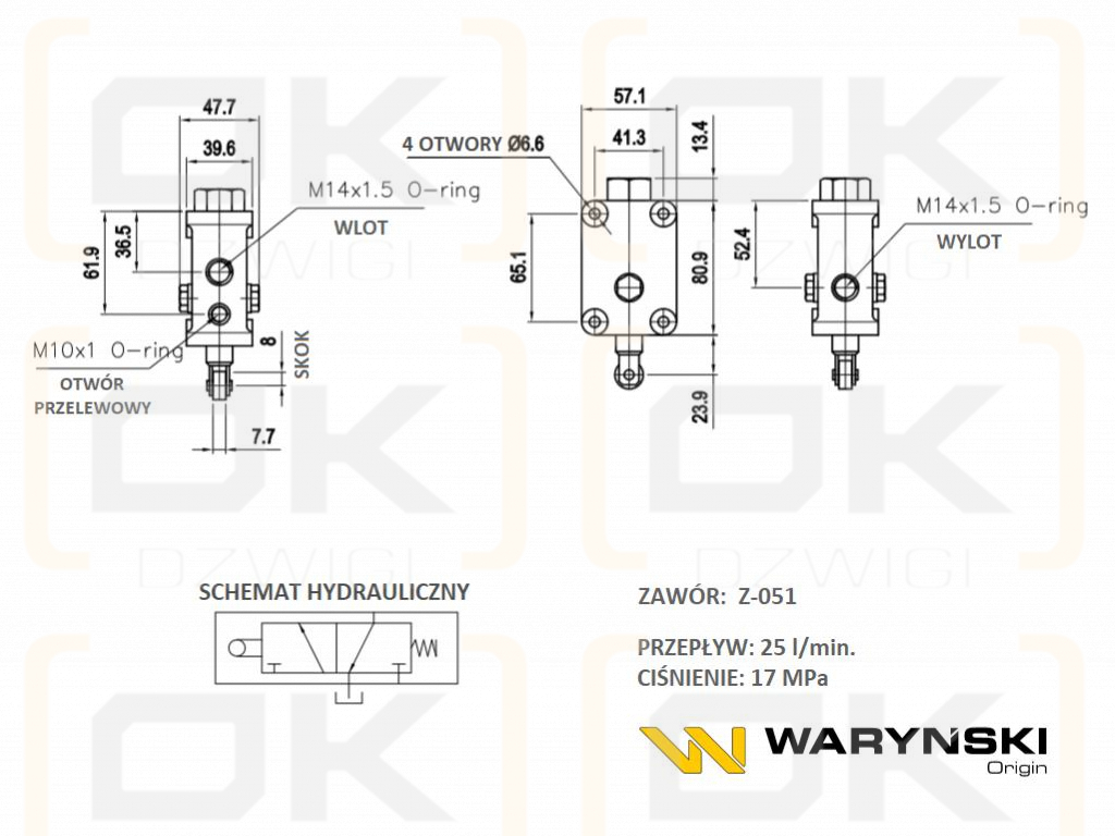 Zawór hydrauliczny ZSSV05X1 (Z-051) Waryński