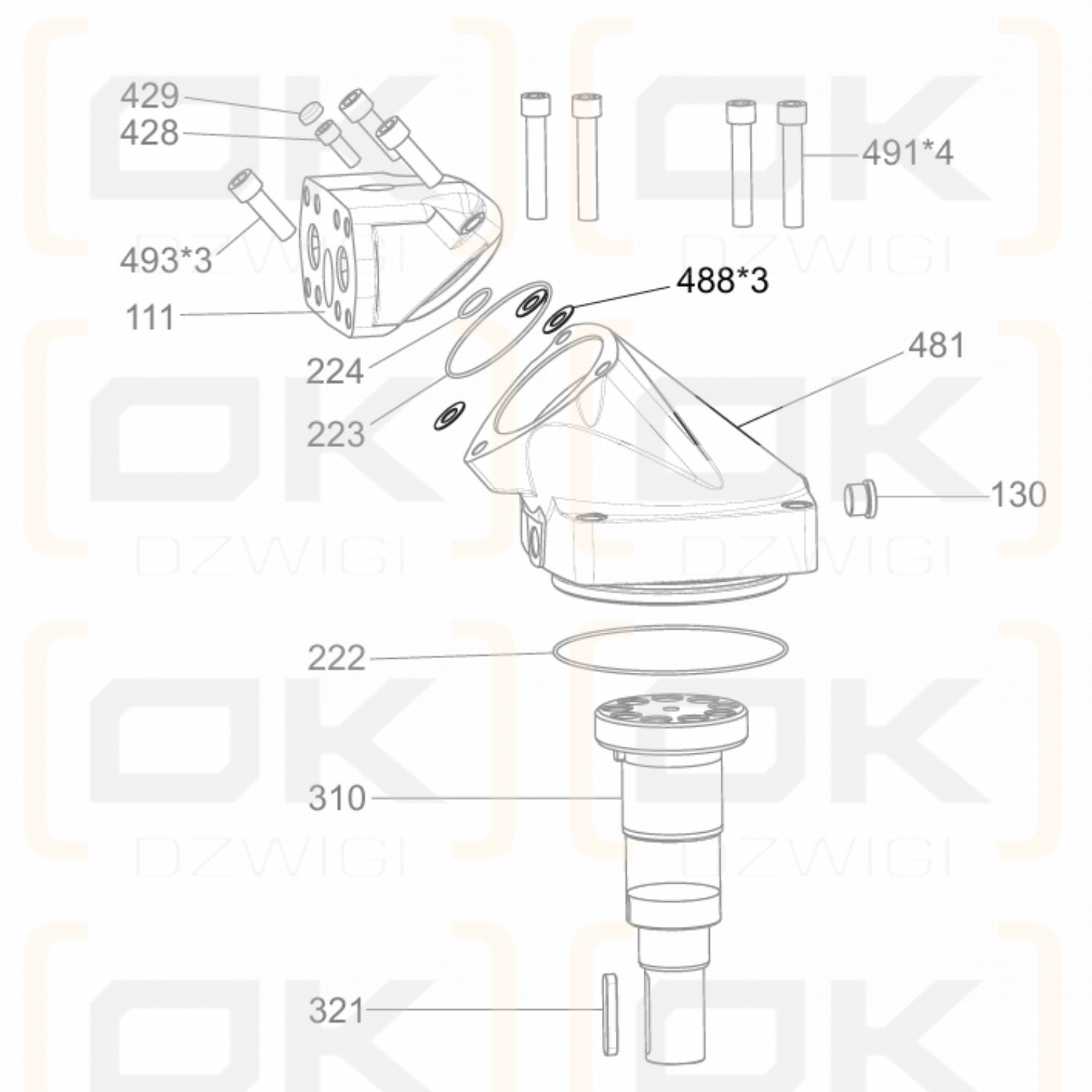 Parker F12-250 Shim-Set