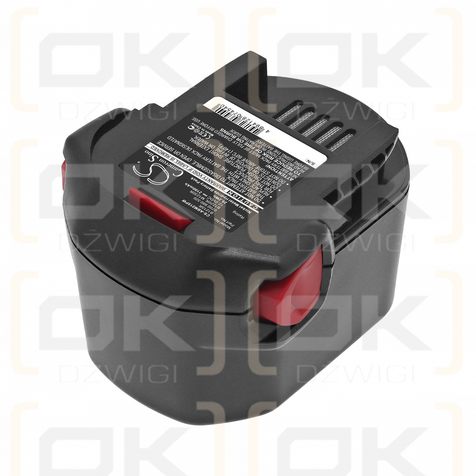 Ersatzakku für AEG FL12 GPS-System / B1215R 2100 mAh Ni-MH 12 V (Cameron Sino)