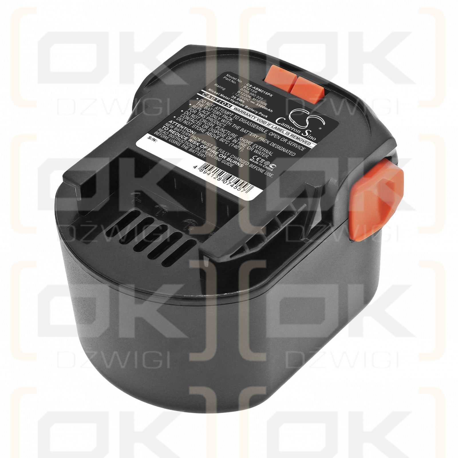Bateria zamienna do AEG GBS AA12V / B1215R 3300 mAh Ni-MH 12 V (Cameron Sino)